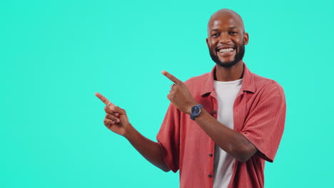 marketing, advertising and man pointing