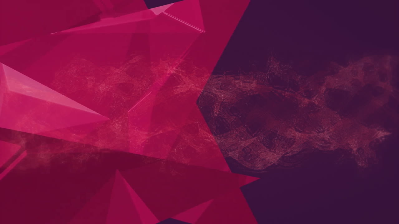 animación de formas rojas sobre un fondo púrpura