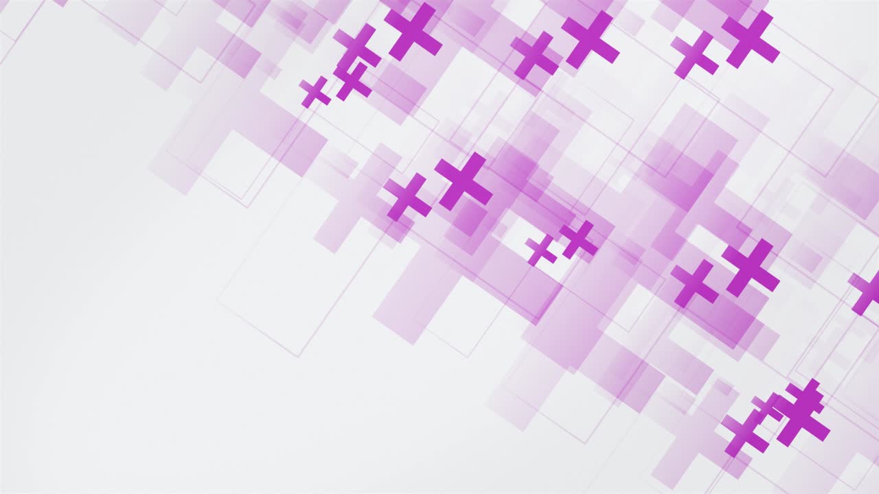 Plus icon animation on white background