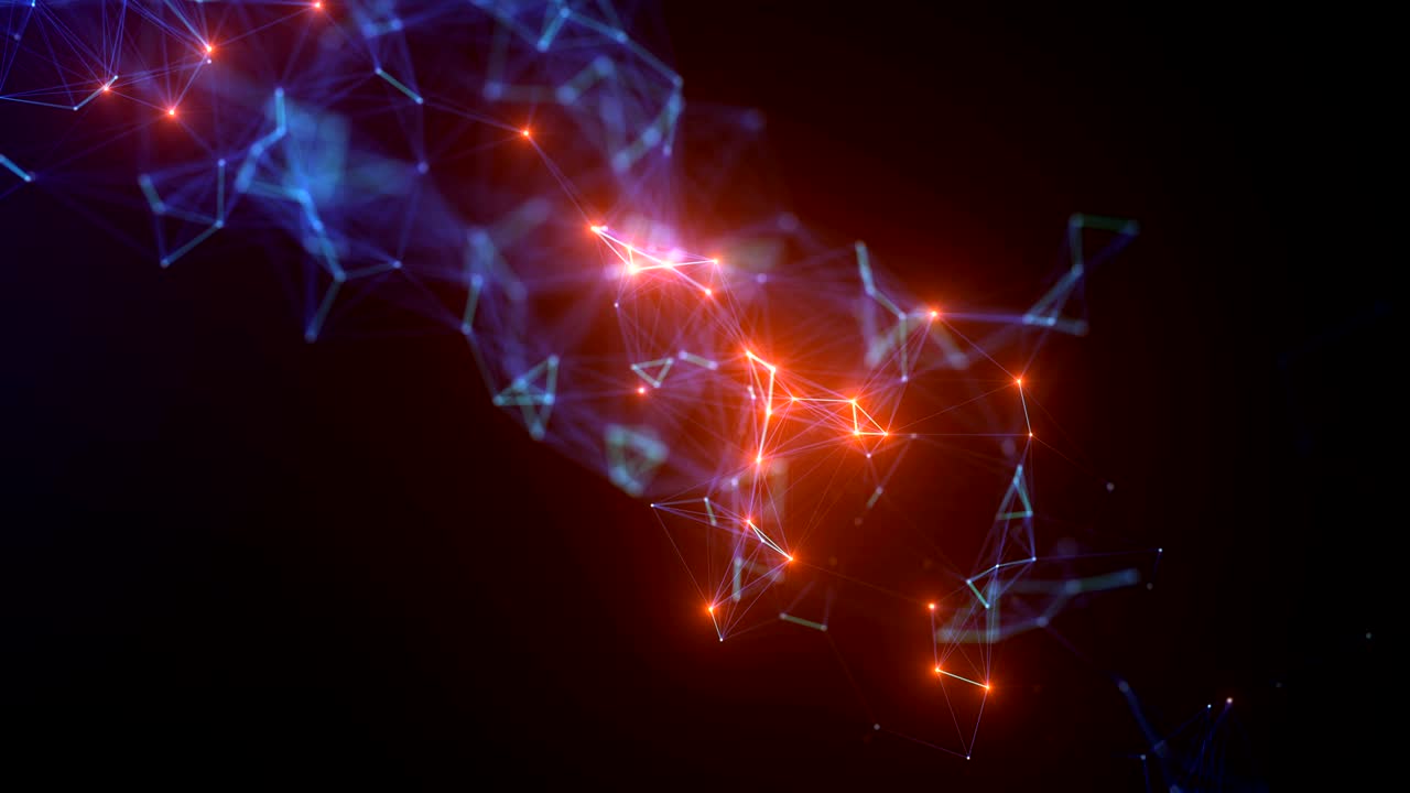 Abstract plexus shapes. Business, connection and web concept.