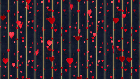 hearts poker background loop tile falling