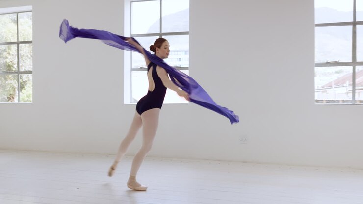 Balletto, ballerina e danza in studio