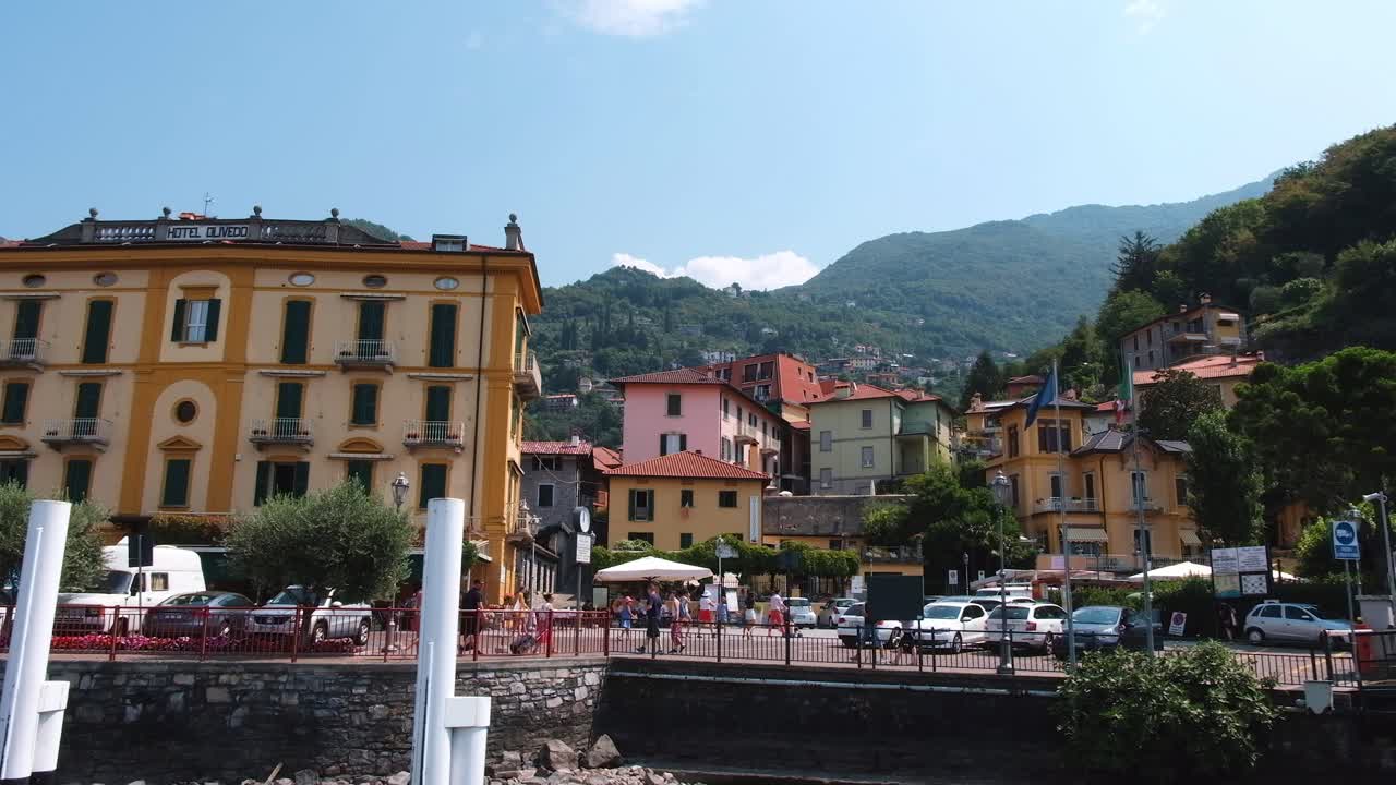 Scenic Views of Buildings and Landscapes in Lake Como, Italy