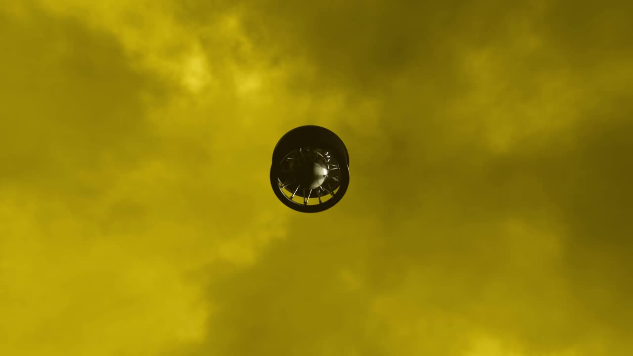 베네라 9 우주 탐사선이 금성에 착륙하는 3d 애니메이션