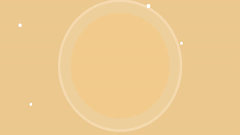 Animation-Eines-Pulsierenden-Kreises-Auf-Gelbem-Hintergrund-Mit-Weißen-Punkten