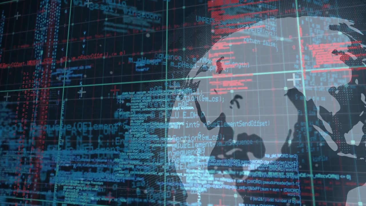 Animation of globe over data processing