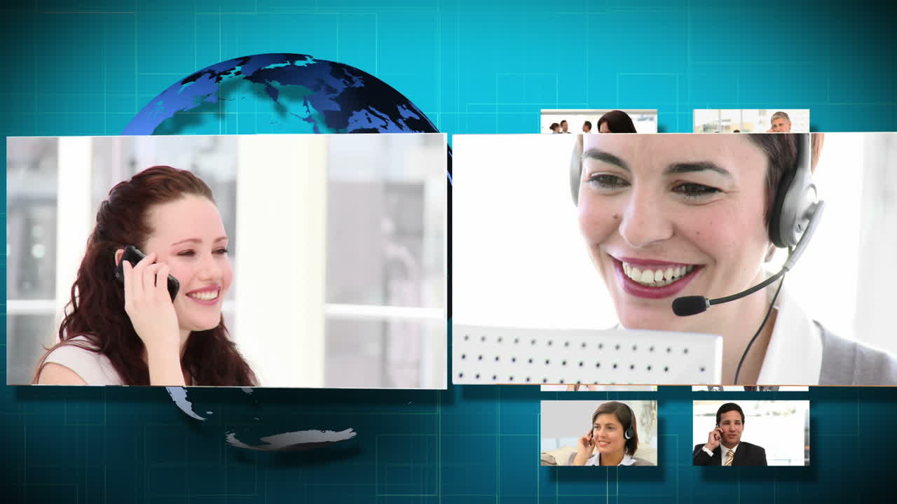 비즈니스 커뮤니케이션의 3d 애니메이션