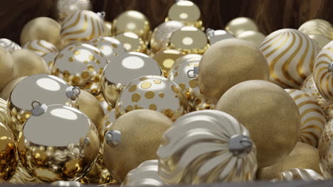 golden christmas ornaments