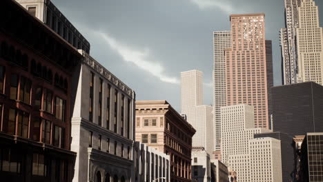 skyline of midtown in manhattan new york city