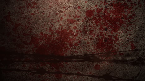 motion camera and spot of blood on dark wall texture