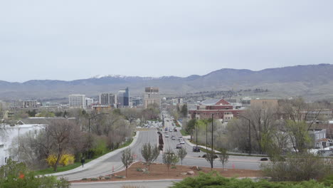 boise idaho downtown establising shot. wide shot