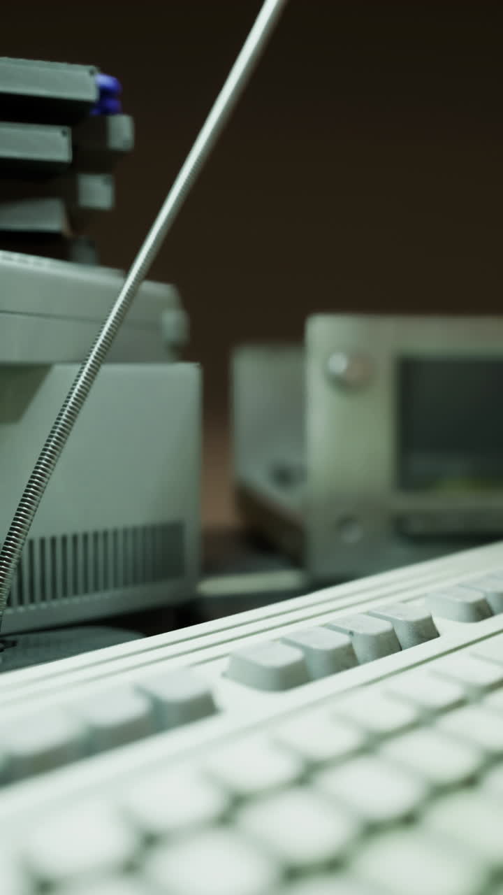 Focus on detailed circuit boards with assembled electronic parts