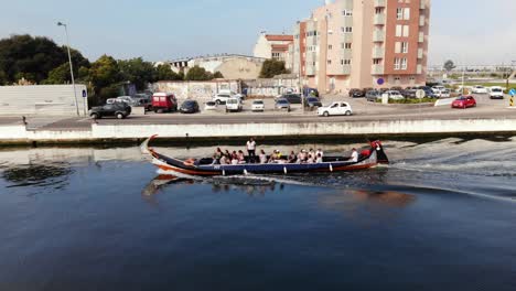 Canal-central-de-Aveiro-and-surrounding-area,-Portugal