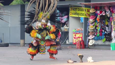 Traditional Aztec Dance Performance in Mexico