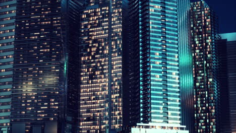 the new york city in the night