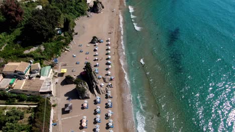 Drone-view-of-kontogialos-beacj-in-corfu-greece