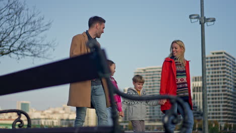 Family Walking Together Outdoors