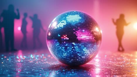 disco ball in a nightclub