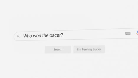buscando ¿quién ganó el oscar? en el navegador de internet