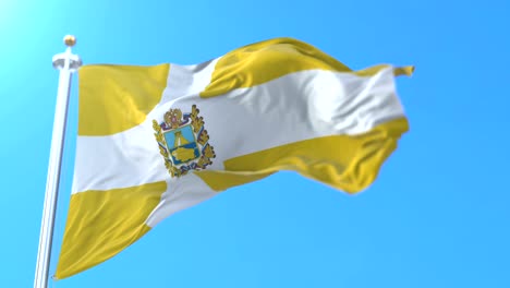 bandera del sujeto federal ruso de stavropol krai, rusia.