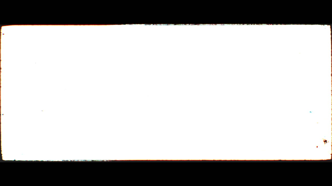 Real 35mm film anamorphic frame  overlay - glitch