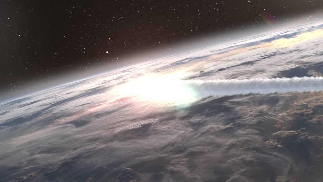 удар астероида о землю