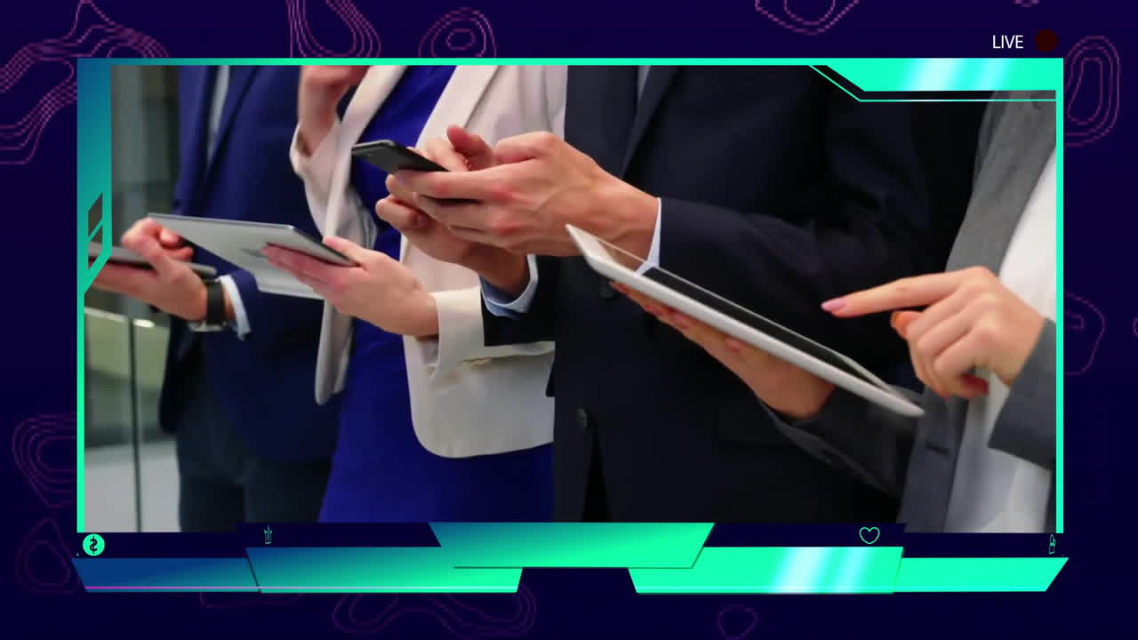 사무실에서 다양한 사업가들에 대한 금융 데이터 처리의 활성화