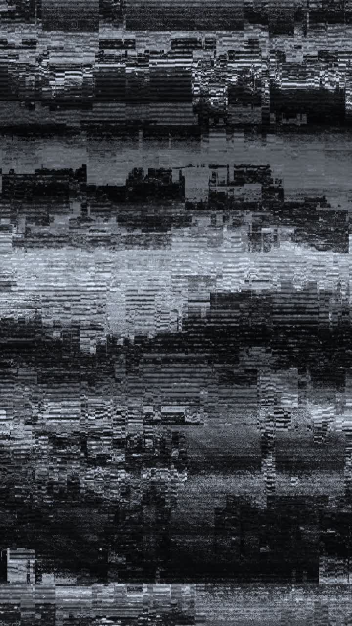 Flickering Digital Glitch and Static Noise Background