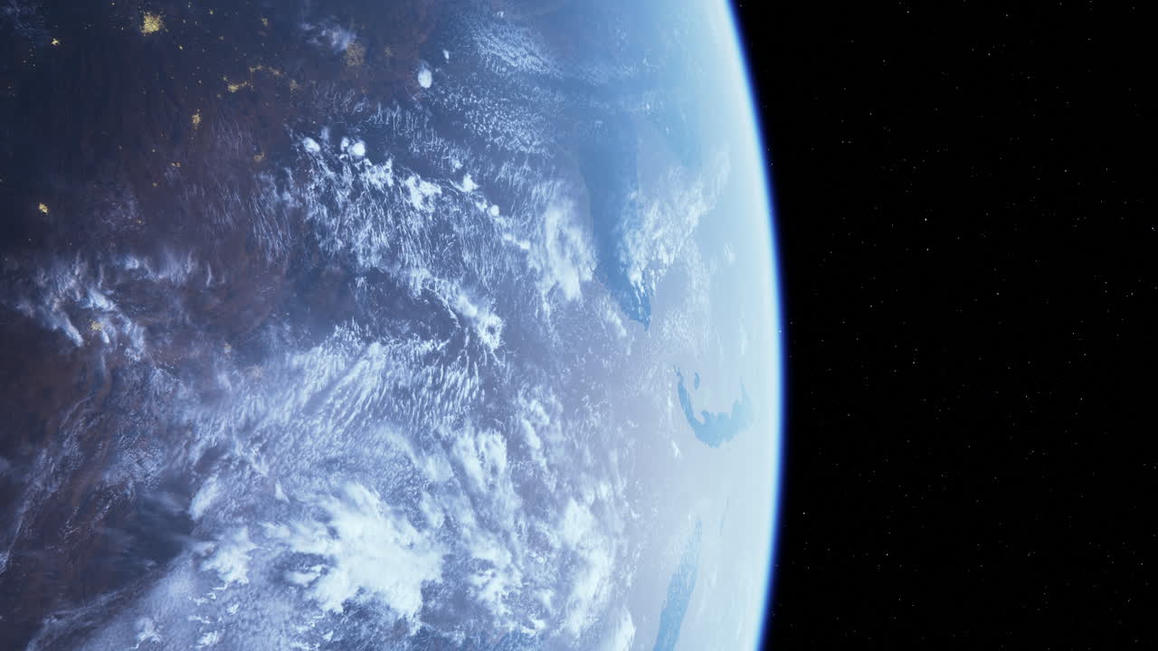 земля из космоса ночью