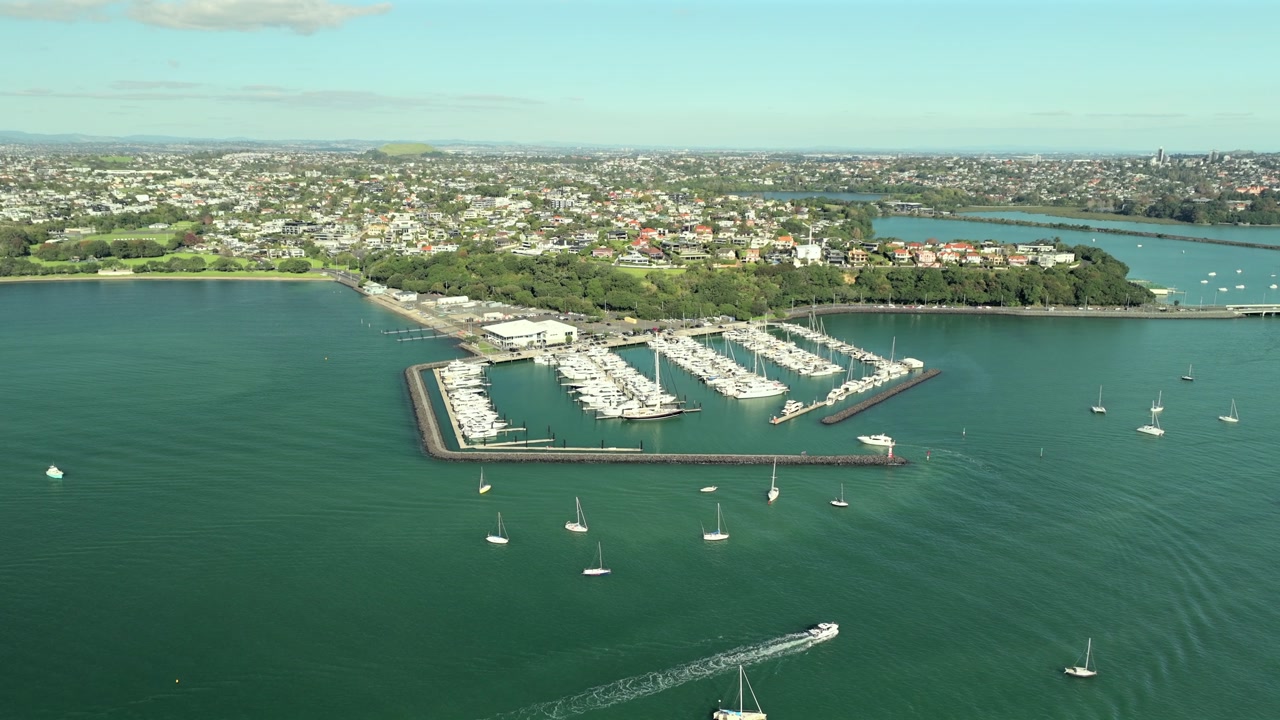 Aerial Shot of Greenery Beside Okahu Bay