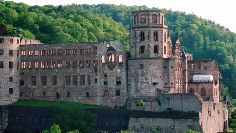 heidelberg medieval german castle ruins captured on vintage lens