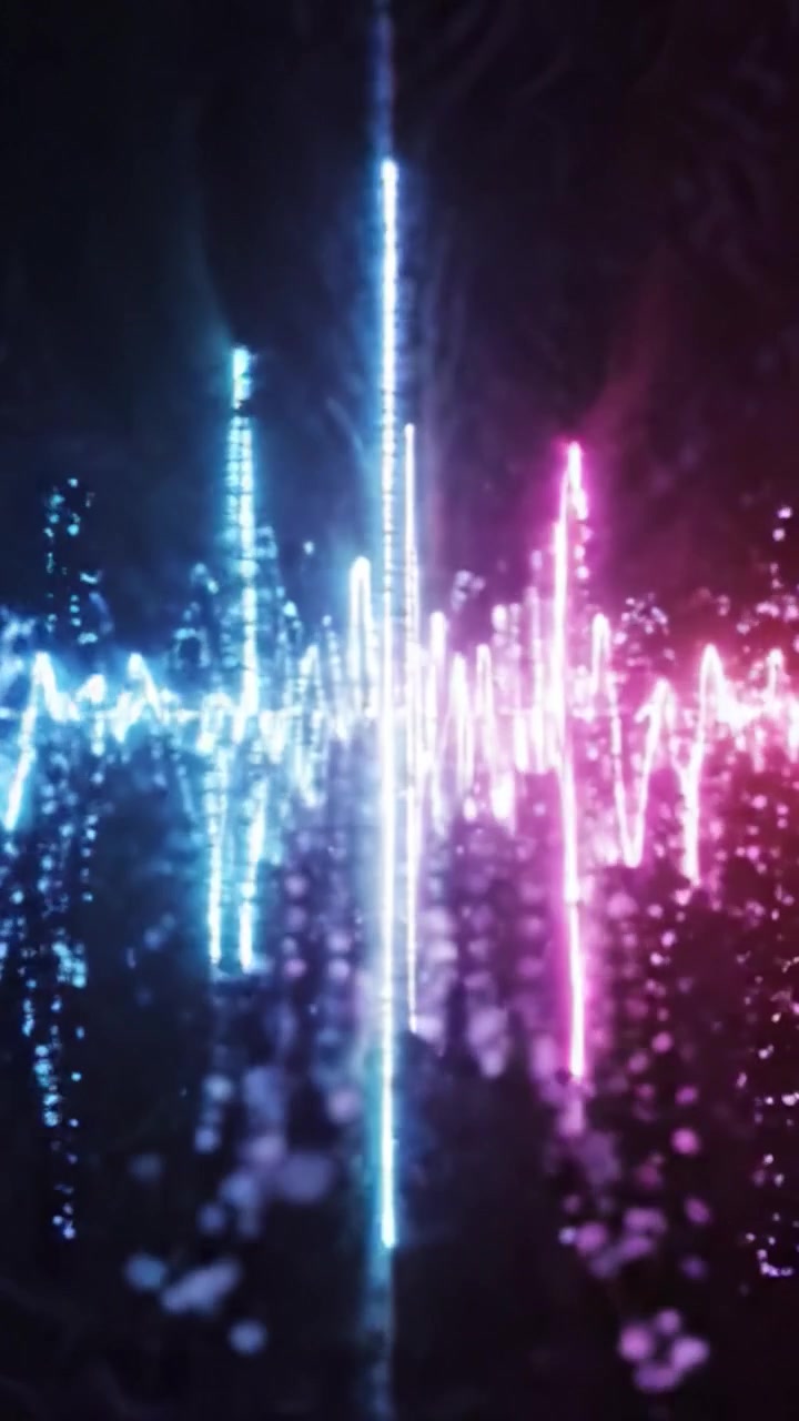 Dynamic Visual Representation of Sound Waves with Vibrant Colors and Patterns, Showcasing the Complexity and Rhythm of Audio Frequencies in a Stunning Display