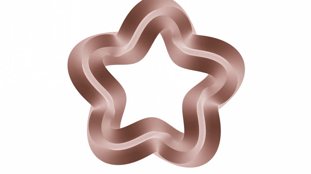 diseño en forma de estrella de oro rosa