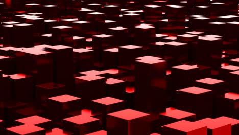 red abstract looped cubes seamless