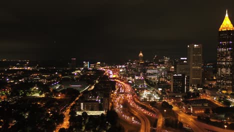 Early-Morning-commute-near-Downtown-Atlanta