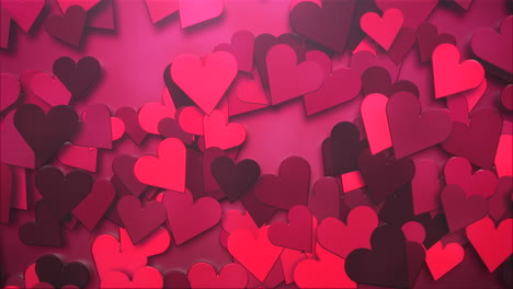 animación primer movimiento corazones románticos en el día de san valentín 27