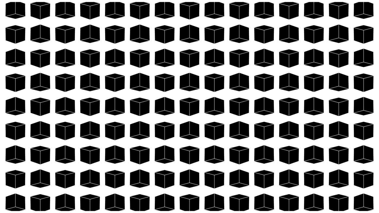 4k seamless loop animation with moving geometric shapes.