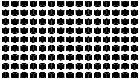 animación de bucle sin costuras de 4k con formas geométricas en movimiento.