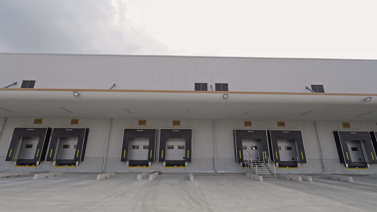 Loading Dock Bay System at Distribution Warehouse