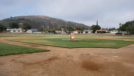 Baseball-field-closed-due-to-covid-19-lockdown