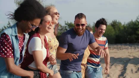 group of friends going for the beach/dabrowa gornicza/poland