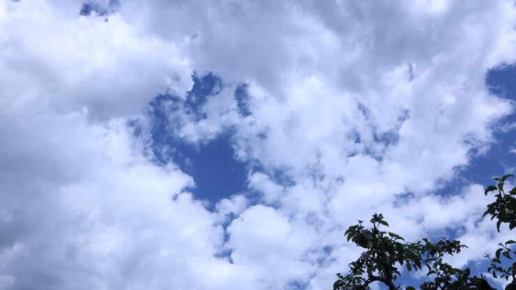 White Clouds And Blue Sky - Cloudy Weather Timelapse