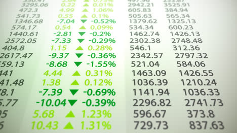 stock market electronic board. display and monitors growth and loss of the shares. may represent the stock exchange, stock market indices or high-frequency trading.