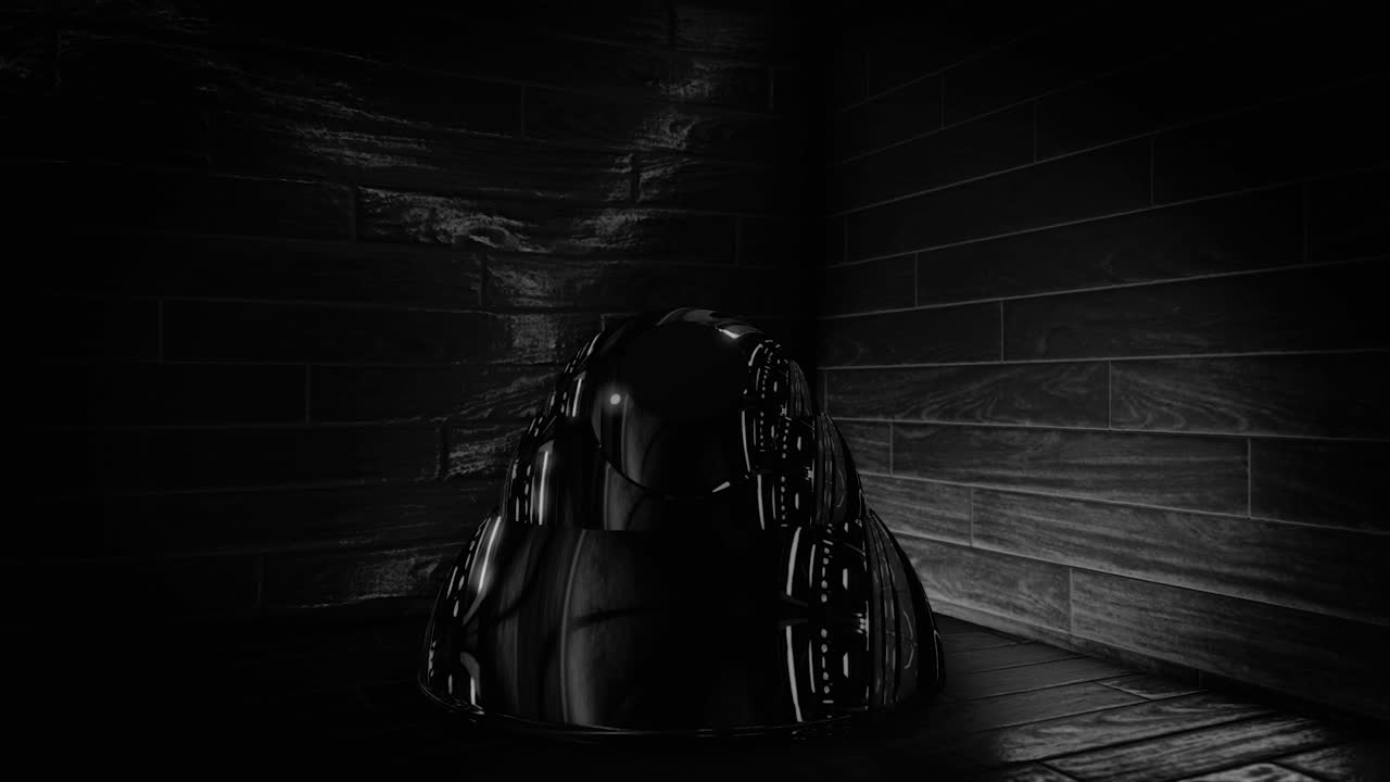 темный угол с отражающим объектом