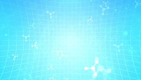 geometric abstract hexagons, structure molecule 3d 4k loop background.