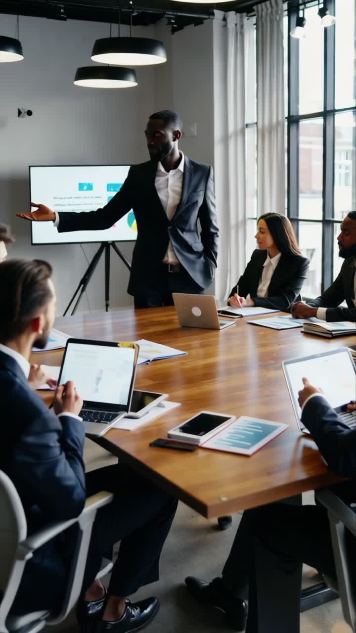 reunión de negocios en curso