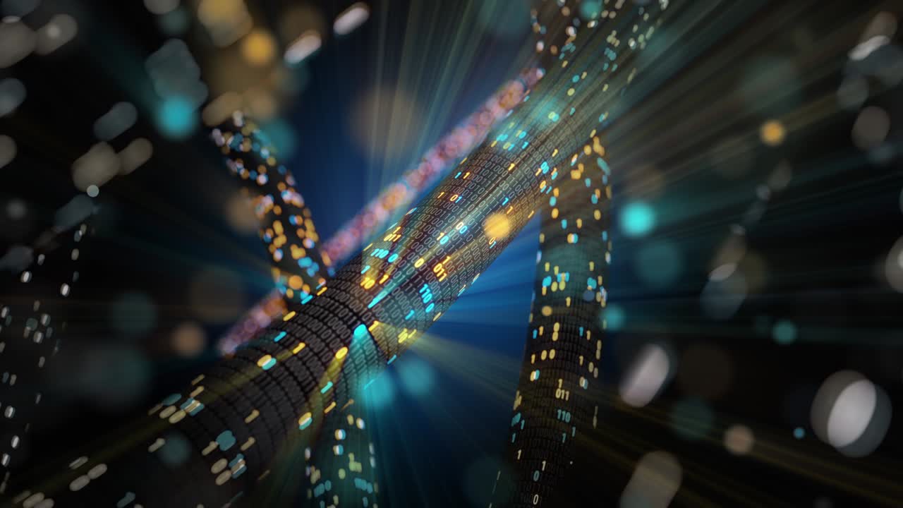 빅데이터, 클라우드 컴퓨팅, 사물인터넷, iot, ai 네트워크 기술, 원활한 루프, 4k, vj 배경