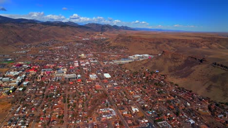 golden colorado aerial drone colorado historic downtown golden gate canyon winter sunny morning afternoon blue sky boulder flat irons clear creek lookout mountain coors beer factory down motion