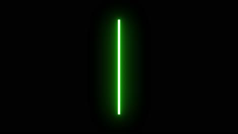 4k animated green lightsaber on black background