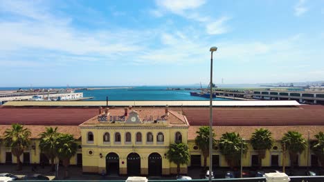 magnificent view of the waterfront of the capital algiers towards the station